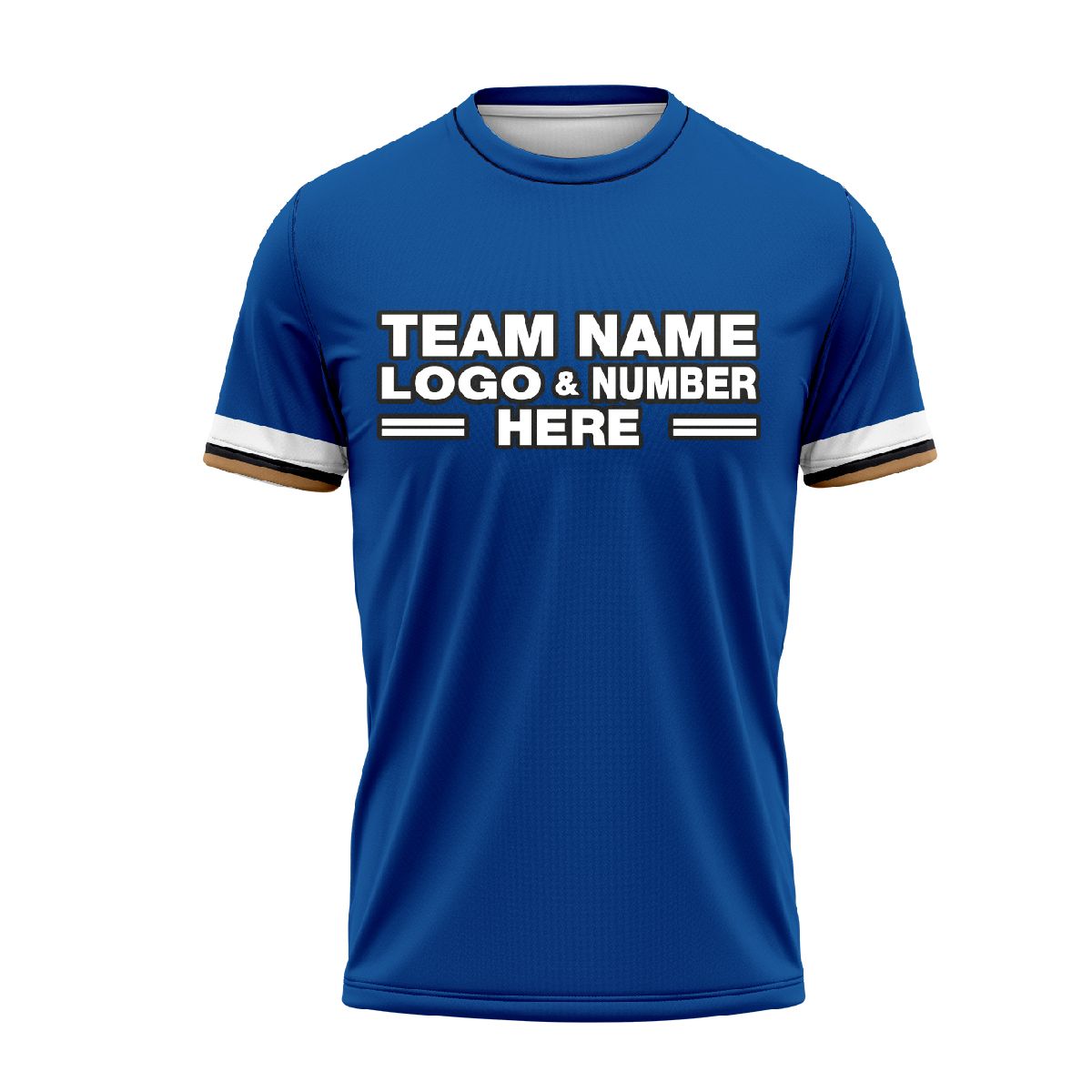 Custom Fully Sublimated Basic Two Pattern Blue White Performance Soccer Uniform Jersey 24241