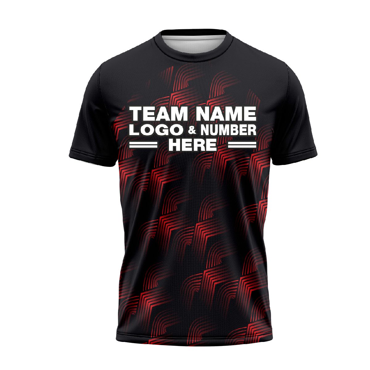 Custom Fully Sublimated Fire Pattern Black Red Performance Soccer Uniform Jersey 24289