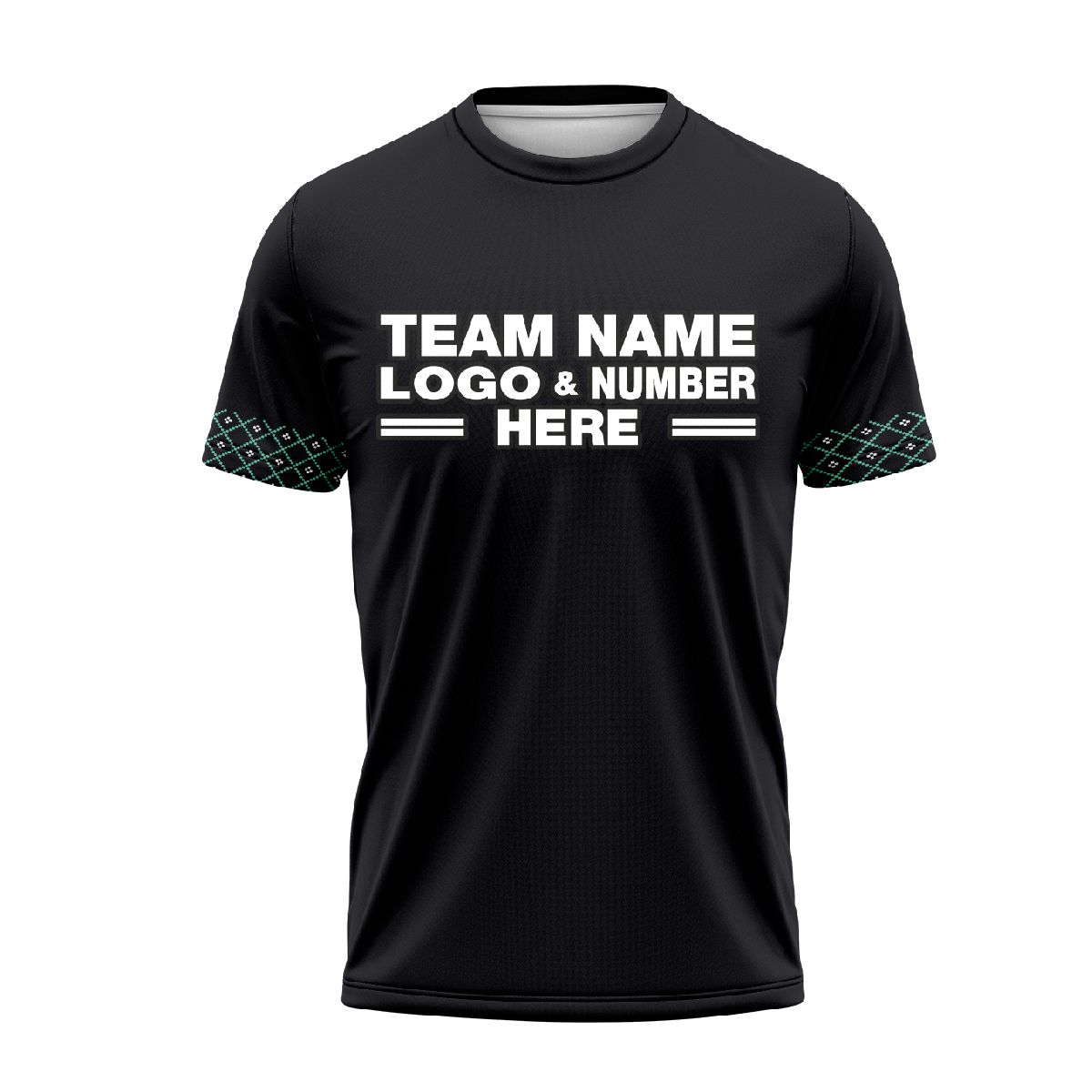 Custom Fully Sublimated Basic Four Pattern Black White Performance Soccer Uniform Jersey 24361