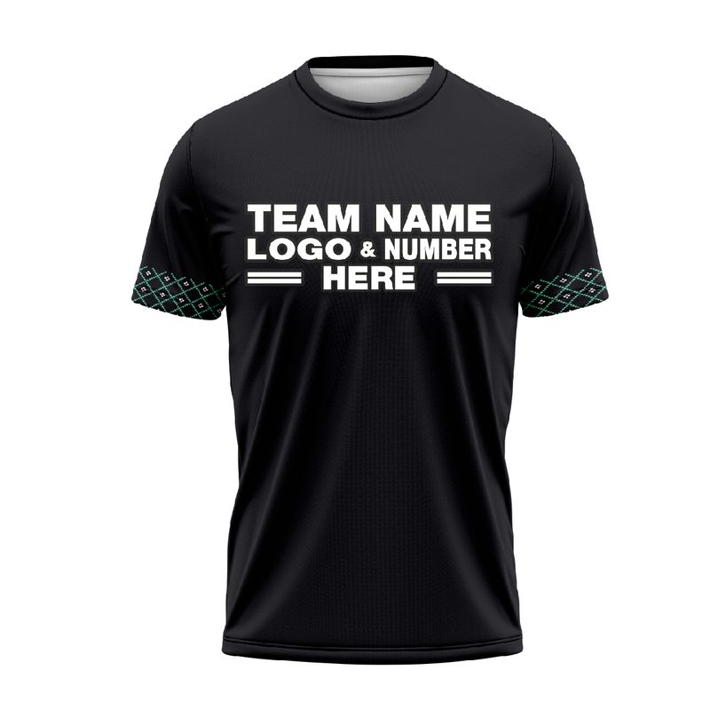Custom Fully Sublimated Basic Four Pattern Black White Performance Soccer Uniform Jersey 24361