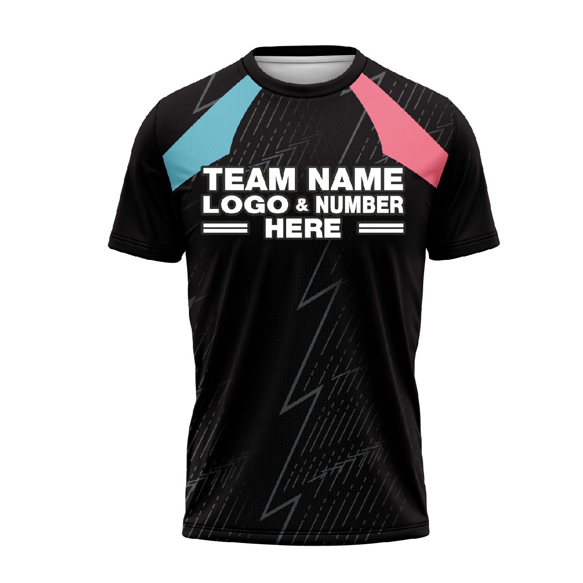 Custom Fully Sublimated Super Flash Pattern Black Teal Pink Performance Soccer Uniform Jersey 24385