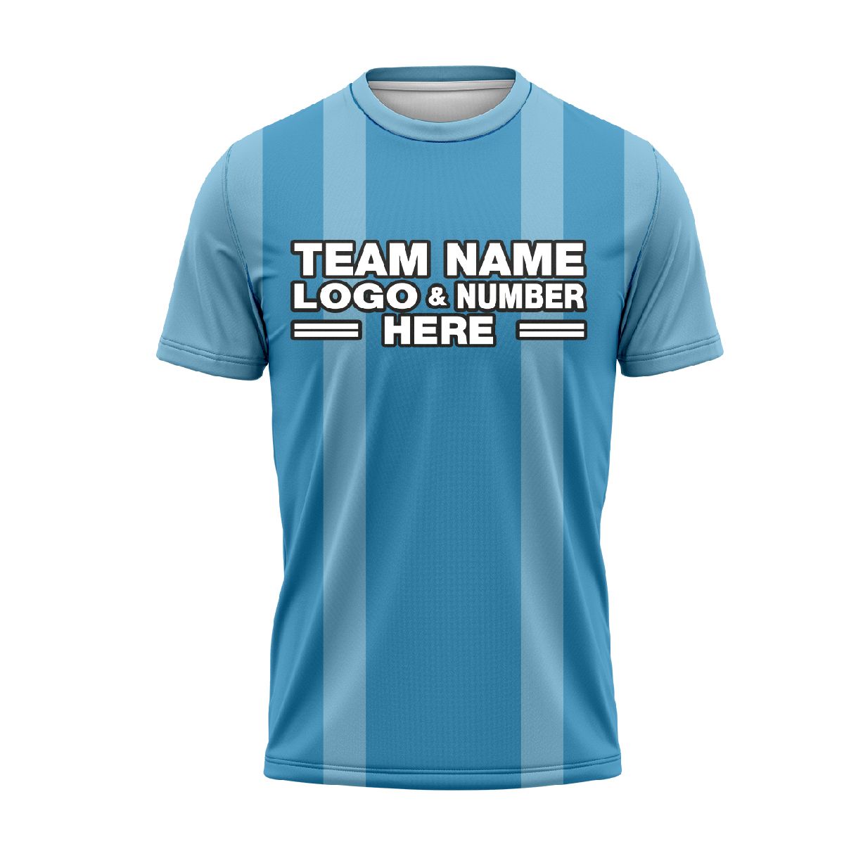 Custom Fully Sublimated Ocean Pattern SkyBlue White Performance Soccer Uniform Jersey 24425