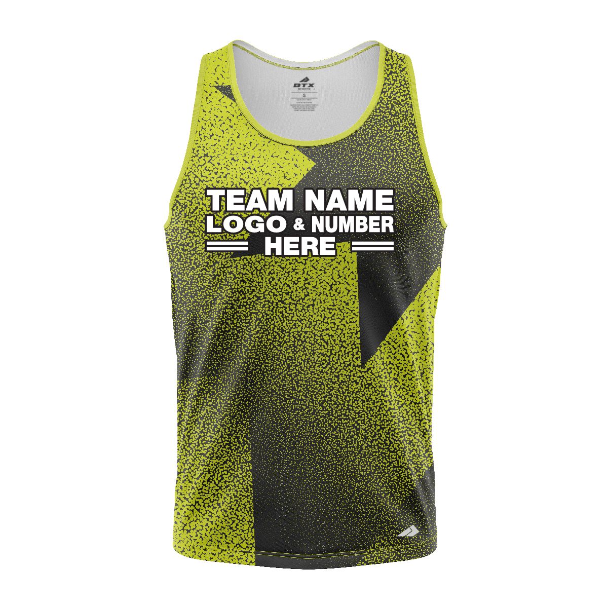 Custom Fully Sublimated Star Pattern Green Performance Tank Top 24597