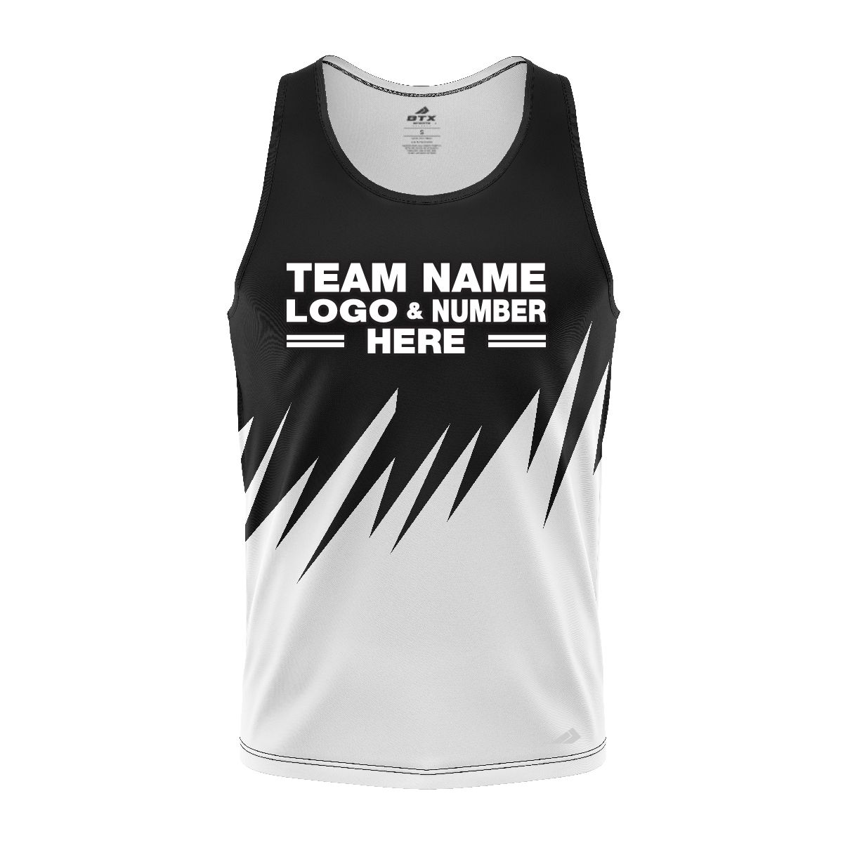 Custom Fully Sublimated Grass Pattern Black Performance Tank Top 24601