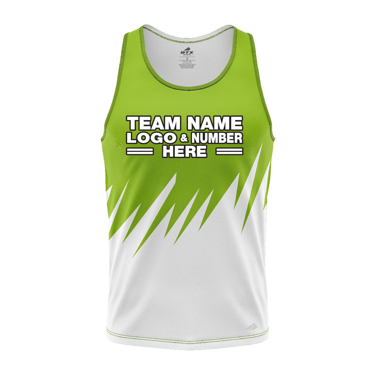 Custom Fully Sublimated Grass Pattern Green Performance Tank Top 24605