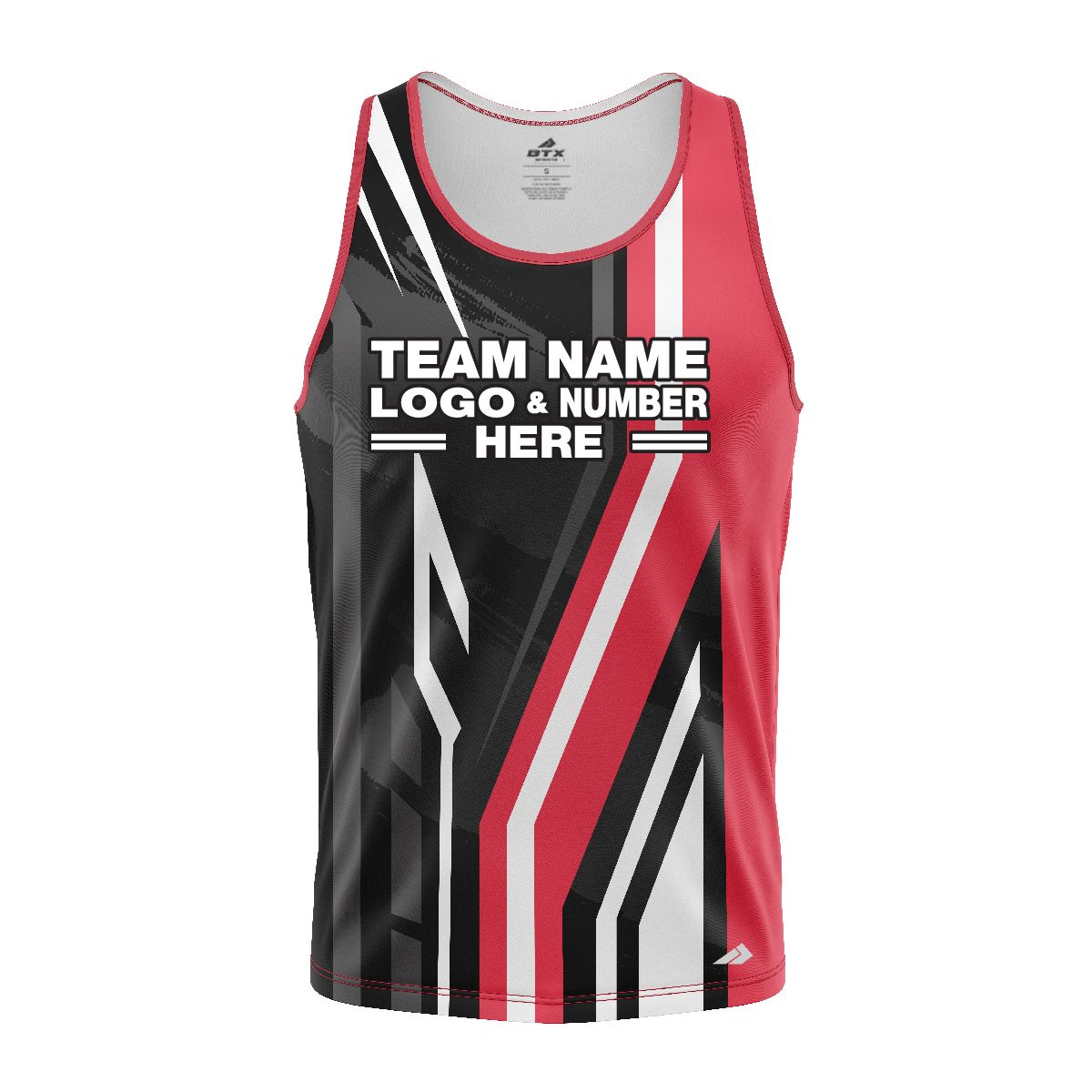 Custom Fully Sublimated Pallets Pattern Pink Black Performance Tank Top 24735