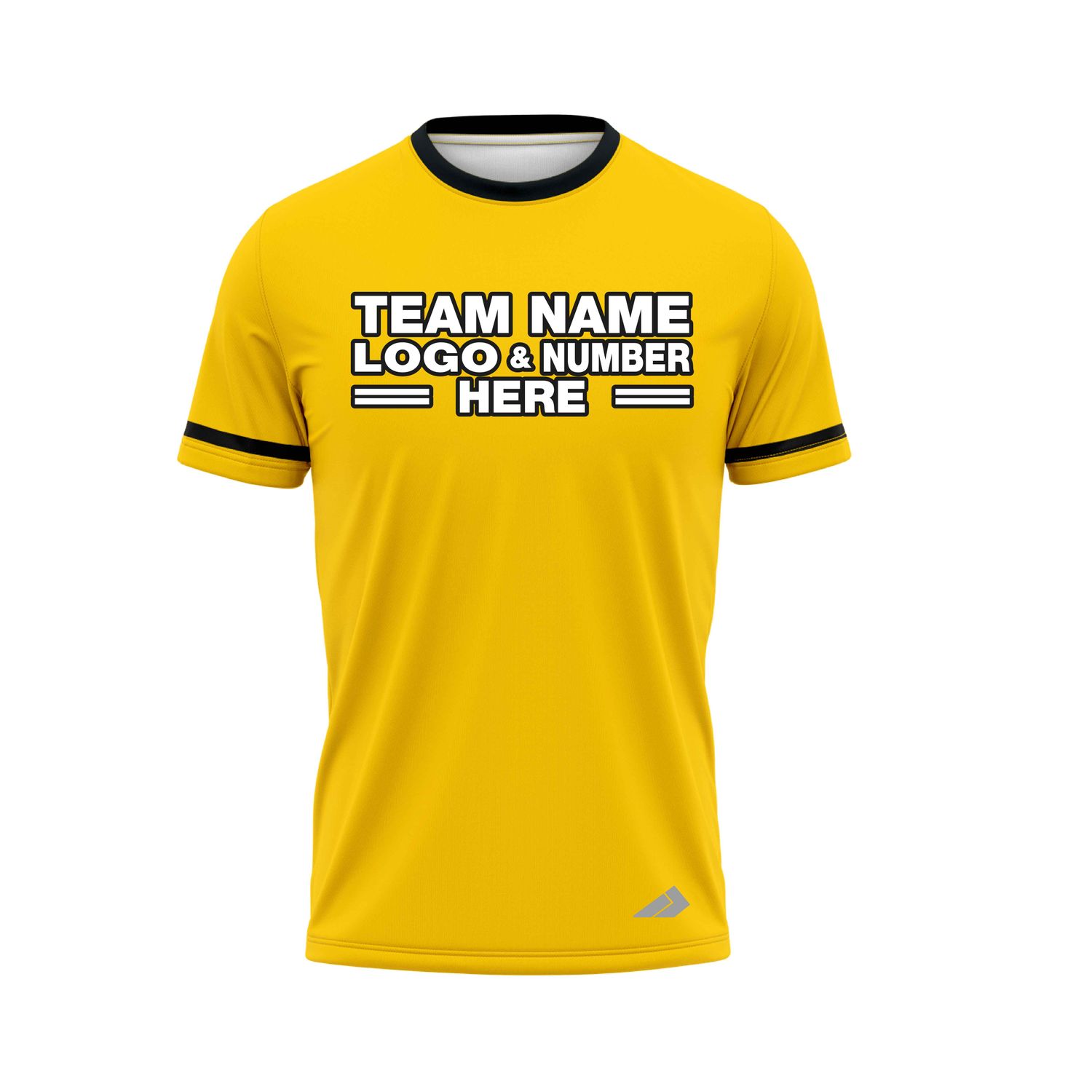 Custom Fully Sublimated Solid Four Pattern Yellow Black Performance Baseball Softball Jersey 25096