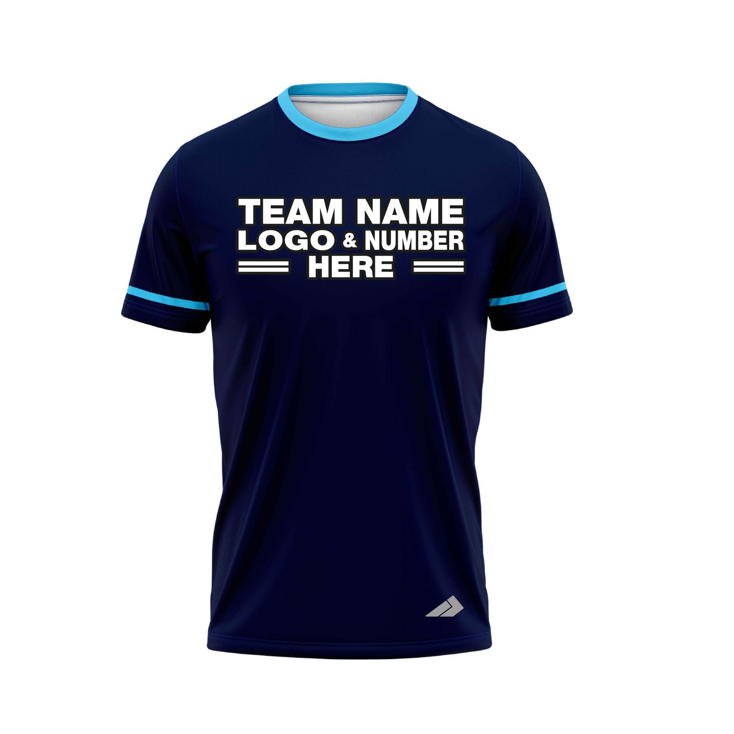 Custom Fully Sublimated Elegant Six Pattern Dark Blue SkyBlue Performance Baseball Softball Jersey 25104