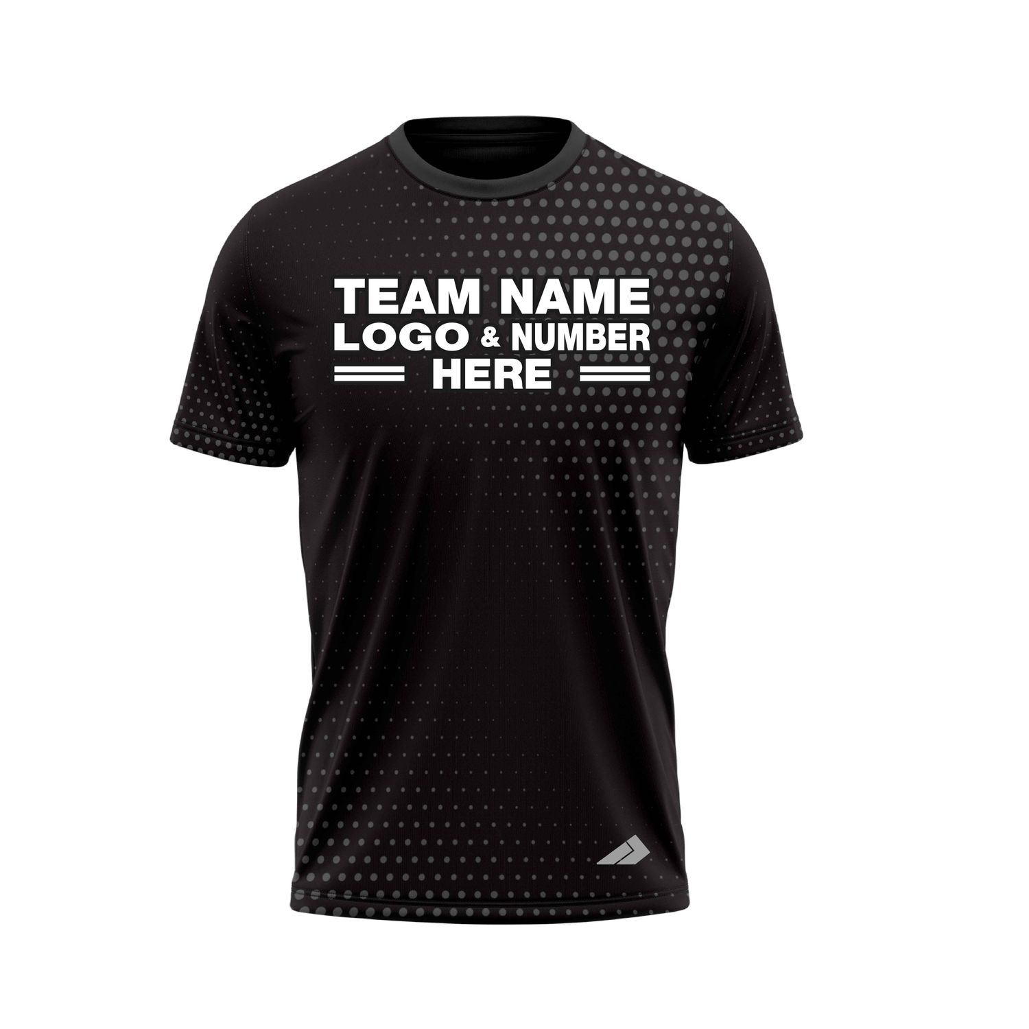 Custom Fully Sublimated Dots Pattern Black Gray Performance Baseball Softball Jersey 25105