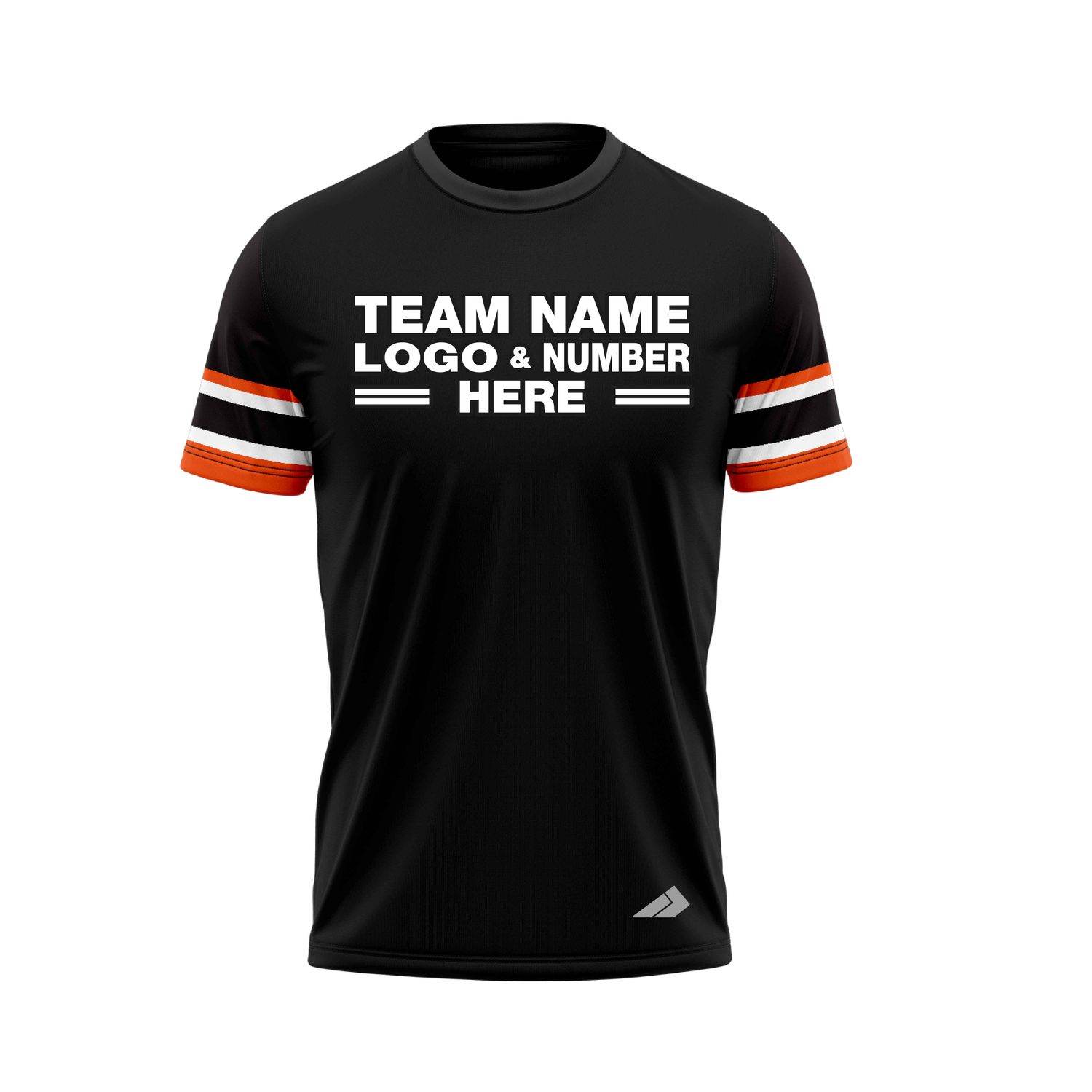 Custom Fully Sublimated Elegant Seven Pattern Black Orange White Performance Baseball Softball Jersey 25107