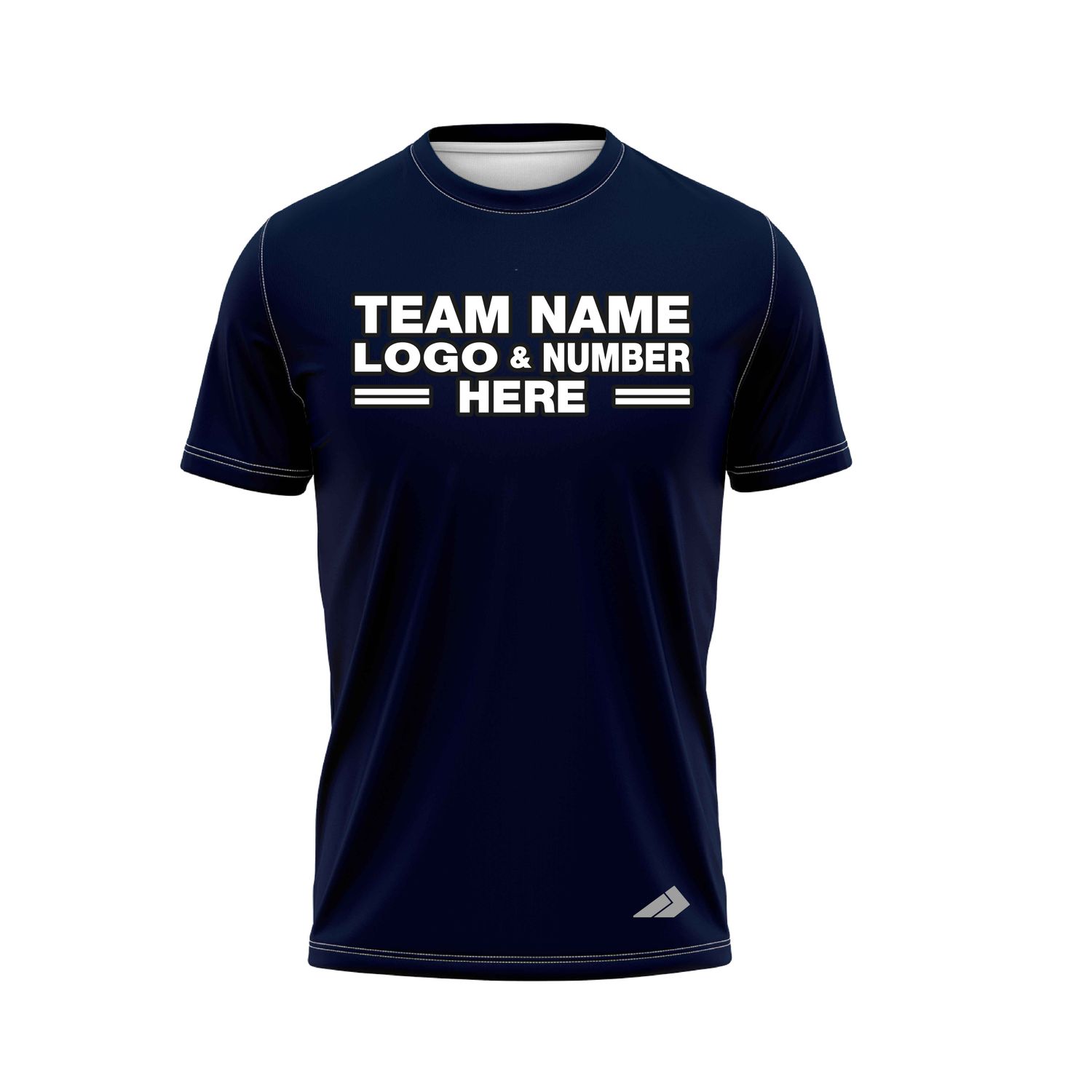 Custom Fully Sublimated Strong Pattern Navy Blue Performance Baseball Softball Jersey 25113