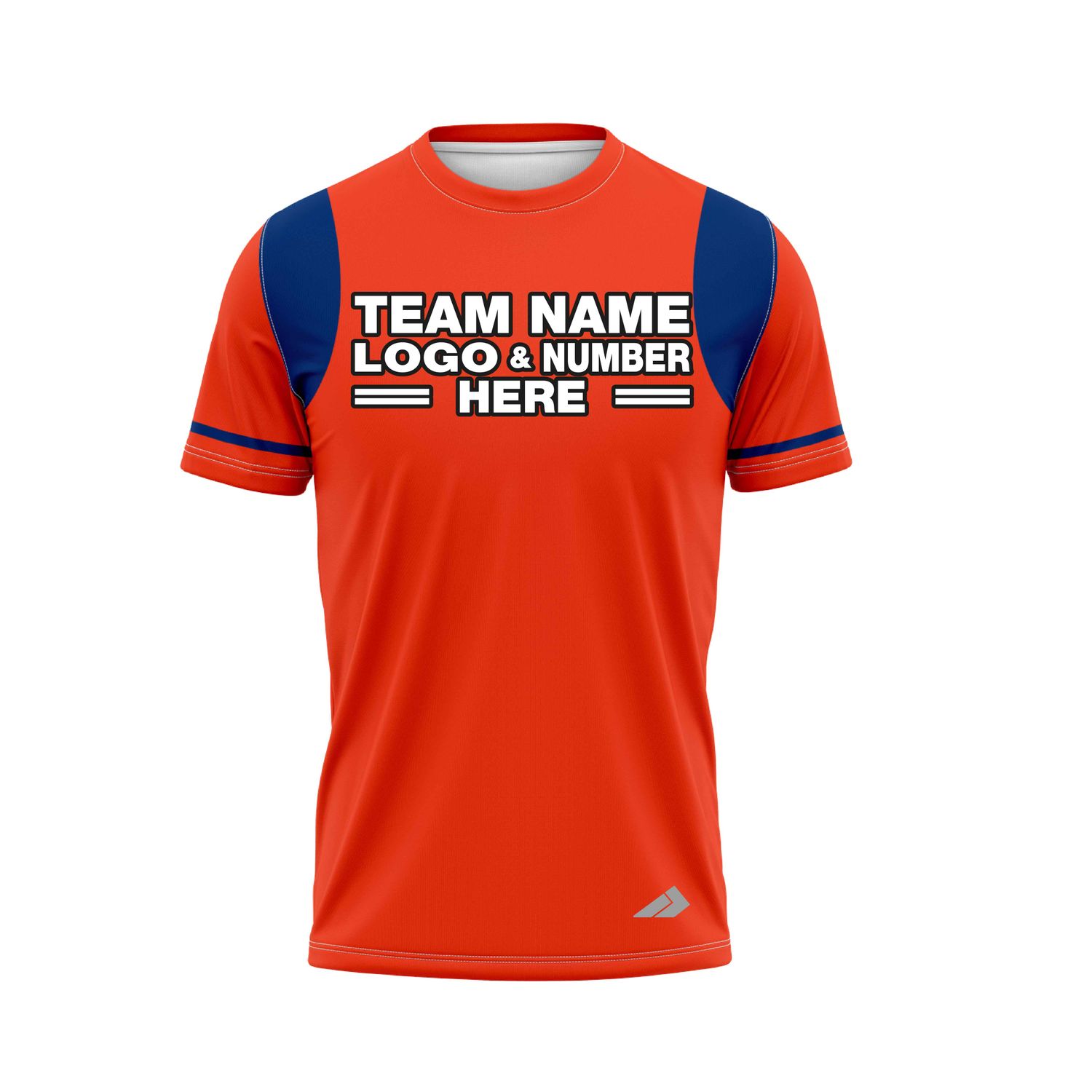Custom Fully Sublimated Unique Six Pattern Orange Blue Performance Baseball Softball Jersey 25114