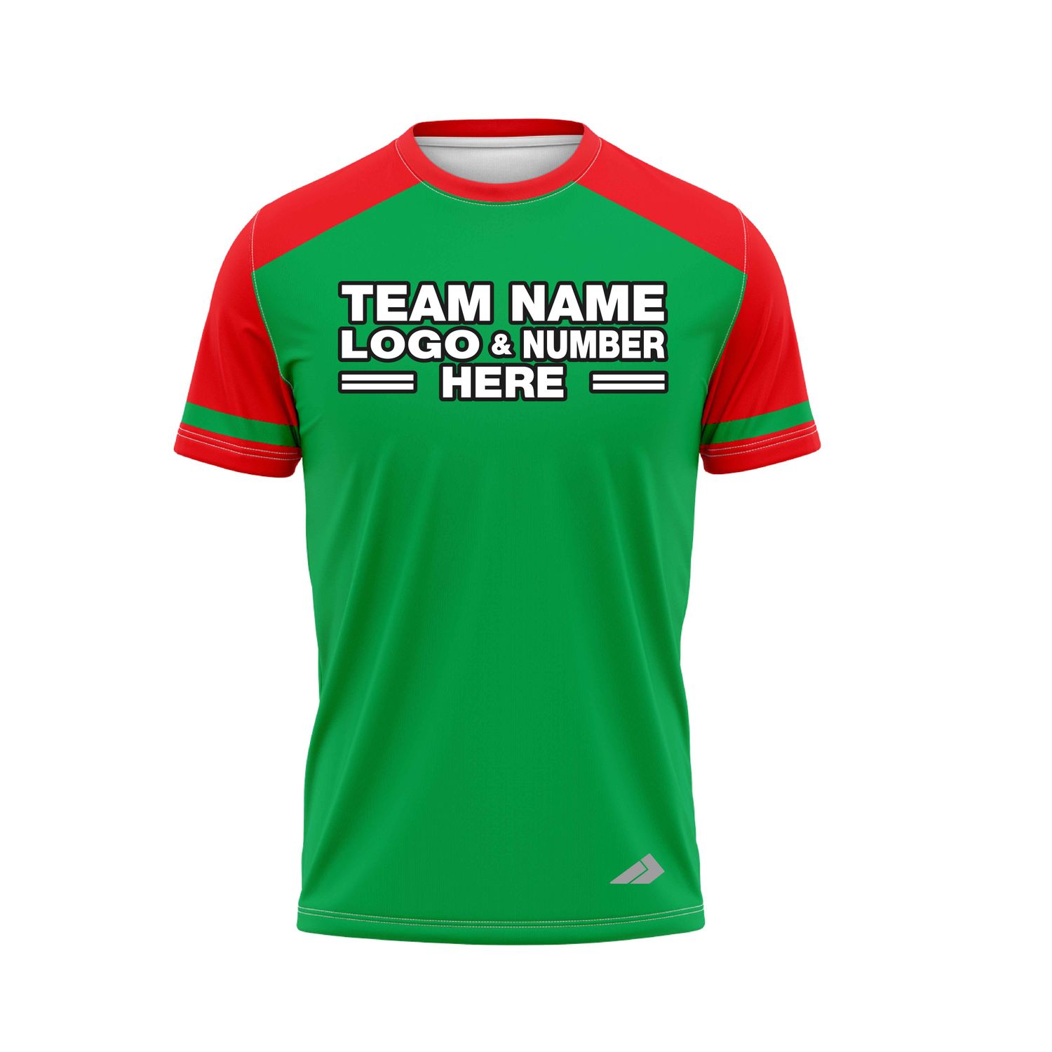 Custom Fully Sublimated Radiant Five Pattern Green Red Performance Baseball Softball Jersey 25122
