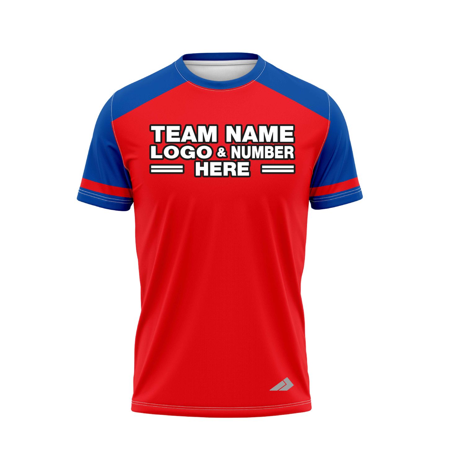 Custom Fully Sublimated Radiant Seven Pattern Red Blue Performance Baseball Softball Jersey 25124