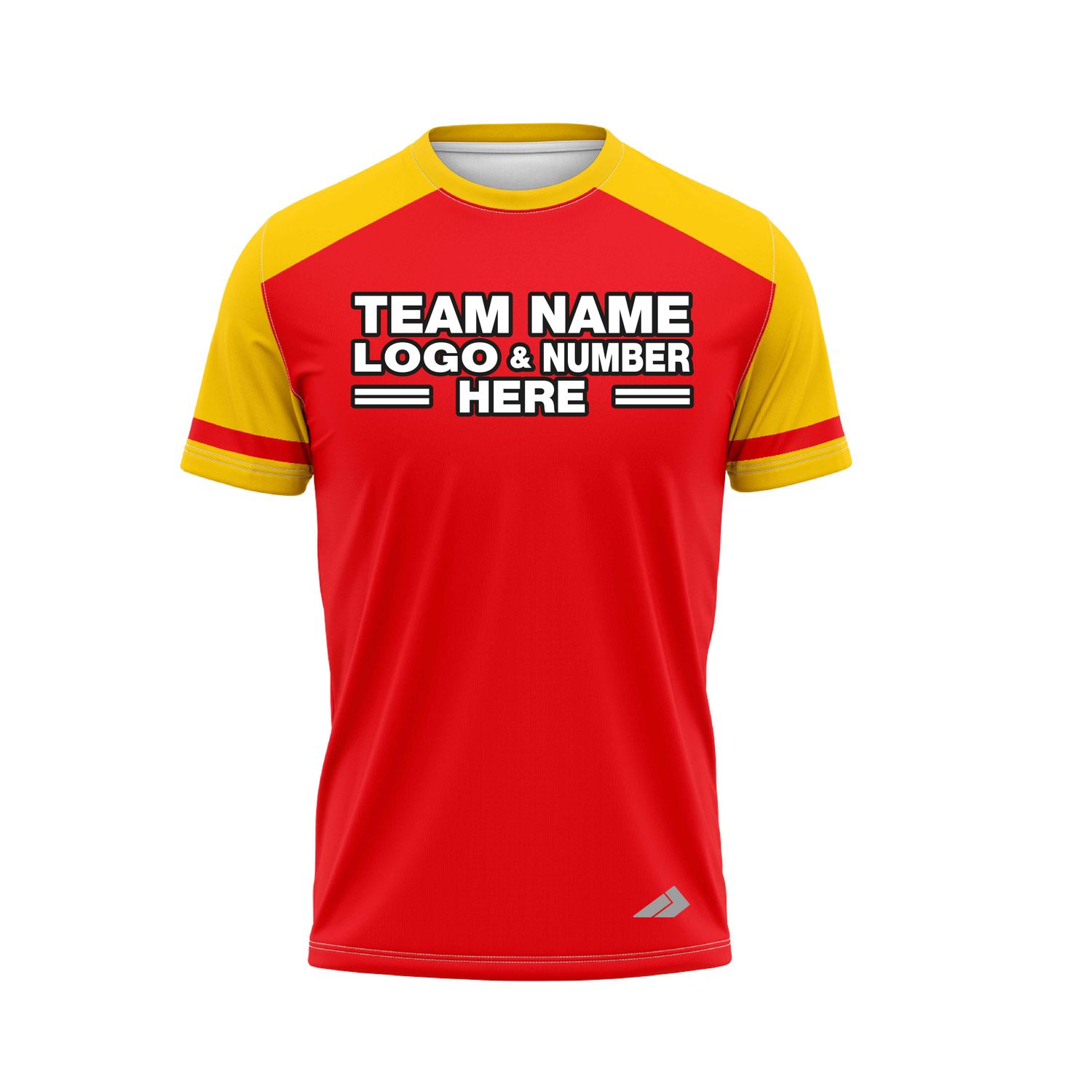 Custom Fully Sublimated Radiant Nine Pattern Red Yellow Performance Baseball Softball Jersey 25126