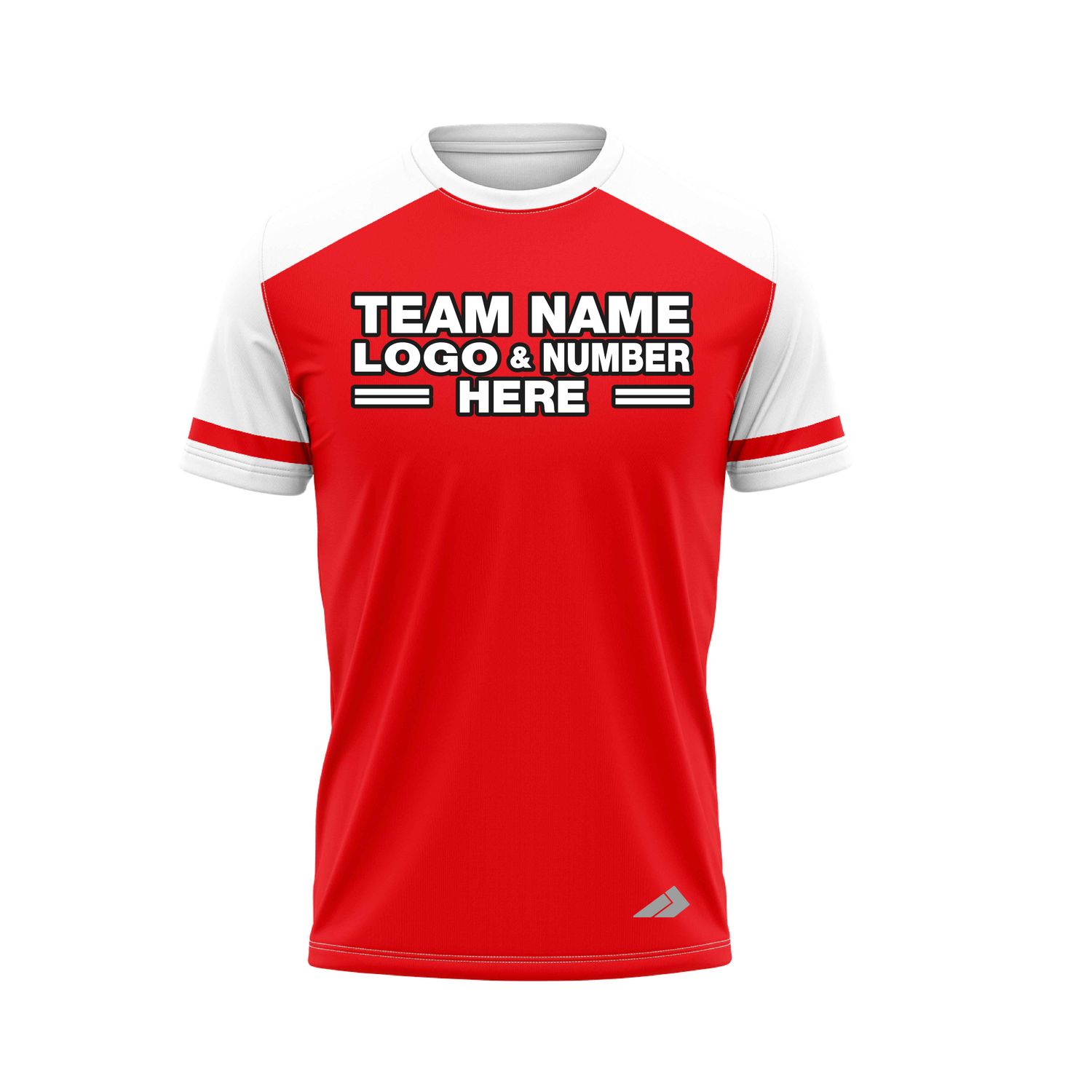 Custom Fully Sublimated Radiant Ten Pattern Red White Performance Baseball Softball Jersey 25127