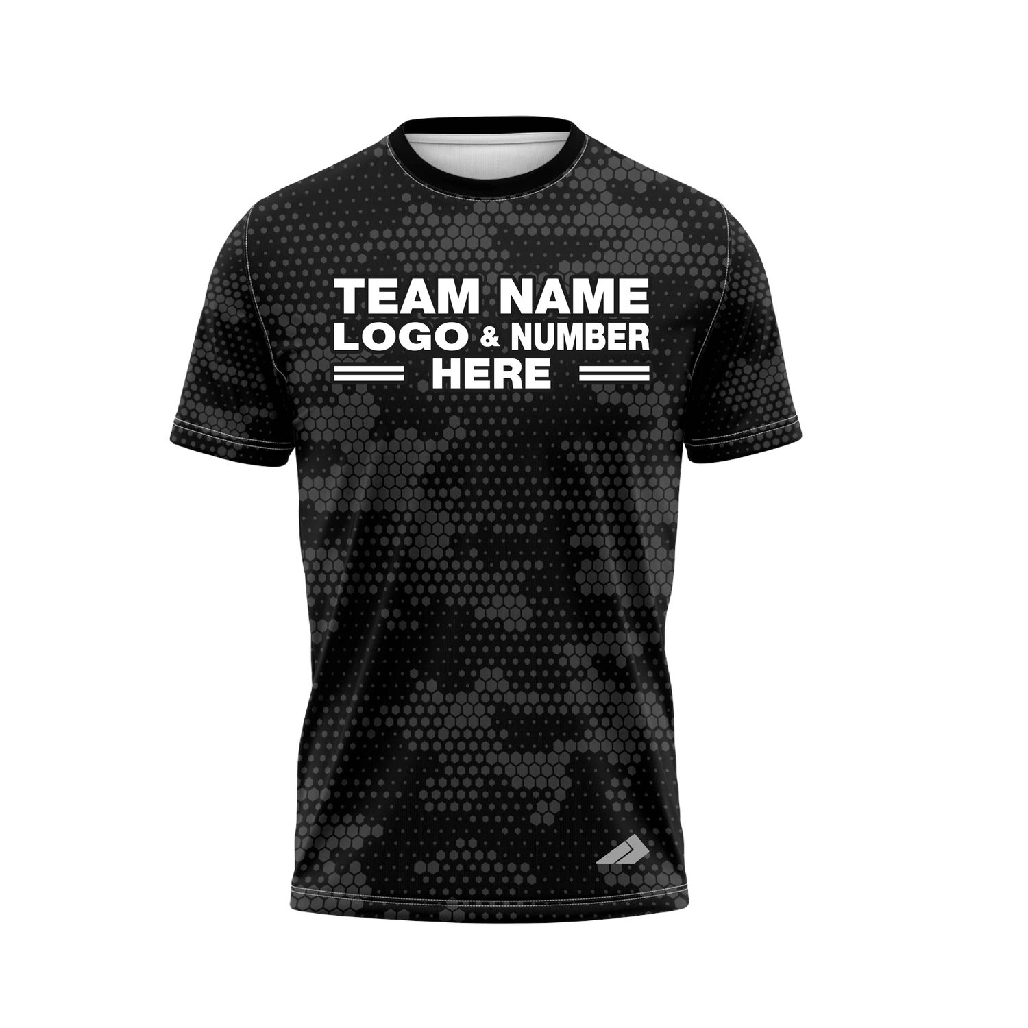Custom Fully Sublimated Digital Camo Two Pattern Black Gray Performance Baseball Softball Jersey 25132