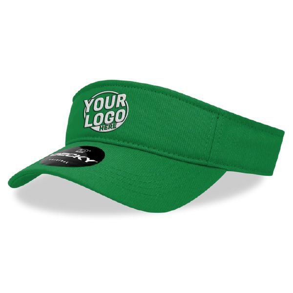 962 Polo Sun 3 Panel Mid Profile Structured Curve Kelly Green Visor 00610