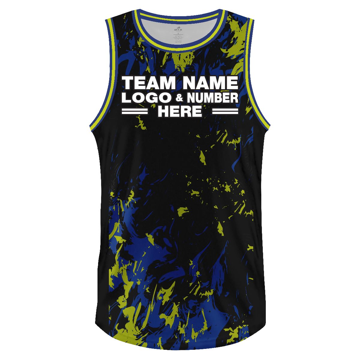 Custom Fully Sublimated Power Ranger Two Pattern Dark Blue Green Performance Basketball Uniform Jersey 5397