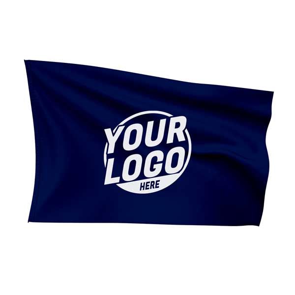 Custom Fully Sublimated Solid RR Pattern Navy Blue Flag 5607