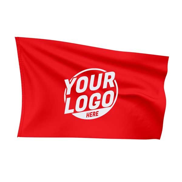 Custom Fully Sublimated Solid LL Pattern Red Flag 5625