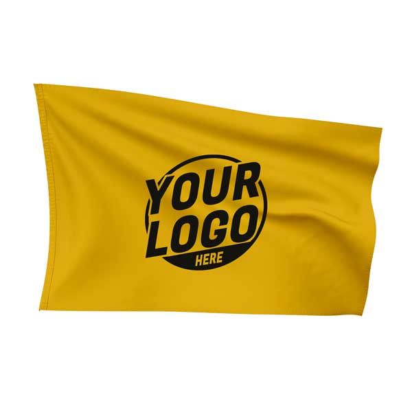 Custom Fully Sublimated Solid B9 Pattern Metallic Gold Flag 15639