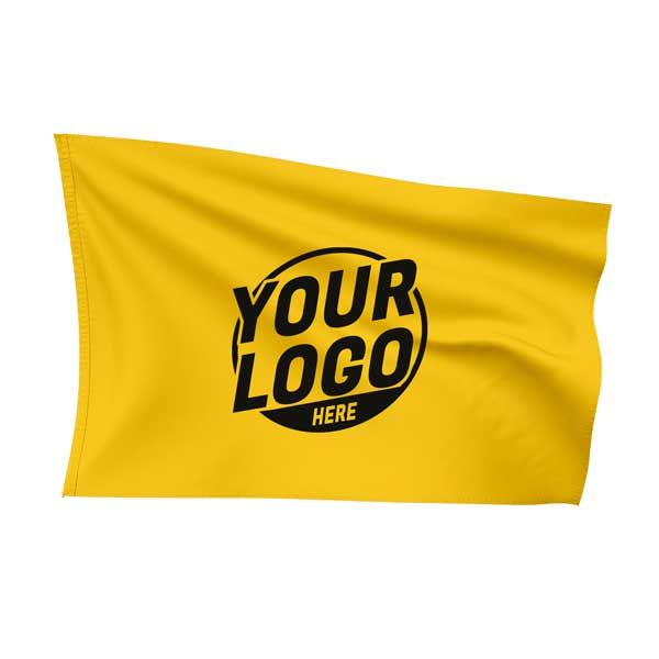 Custom Fully Sublimated Solid B8 Pattern Gold Flag 15630