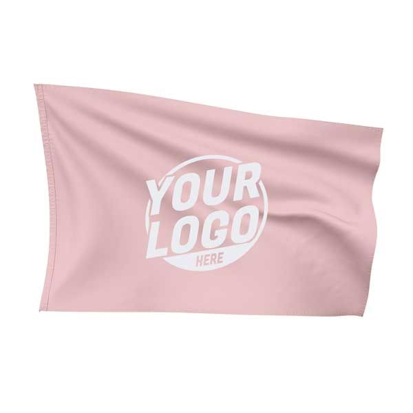 Custom Fully Sublimated Solid E12 Pattern Nude Pink Flag 15684