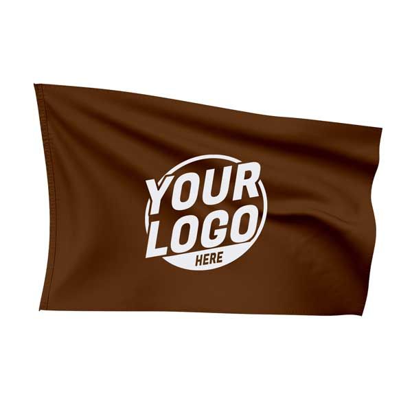 Custom Fully Sublimated Solid O33 Pattern Bistre Brown Flag 15924