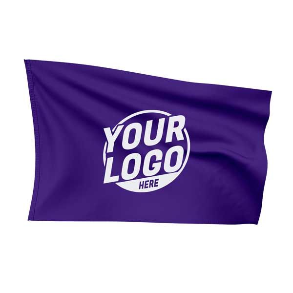 Custom Fully Sublimated Solid H8 Pattern Royal Purple Flag 15744