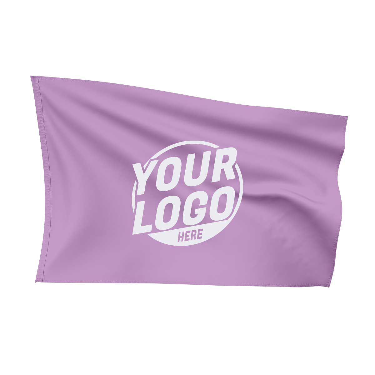 Custom Fully Sublimated Solid G12 Pattern Light Purple Flag 15735