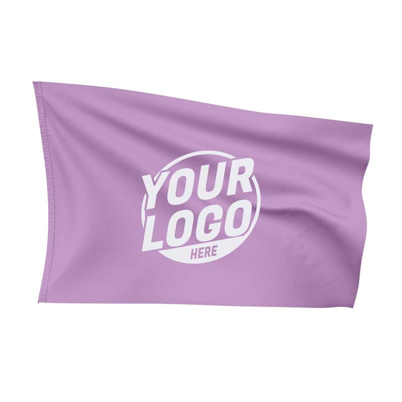 Custom Fully Sublimated Solid G12 Pattern Light Purple Flag 15735