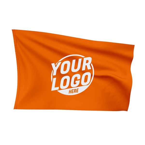 Custom Fully Sublimated Solid JJ Pattern Orange Flag 15843 Custom Fully Sublimated Solid JJ Pattern Orange Flag 15843