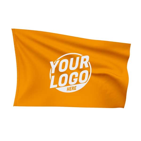Custom Fully Sublimated Solid KK Pattern Cadmium Orange Flag 15852
