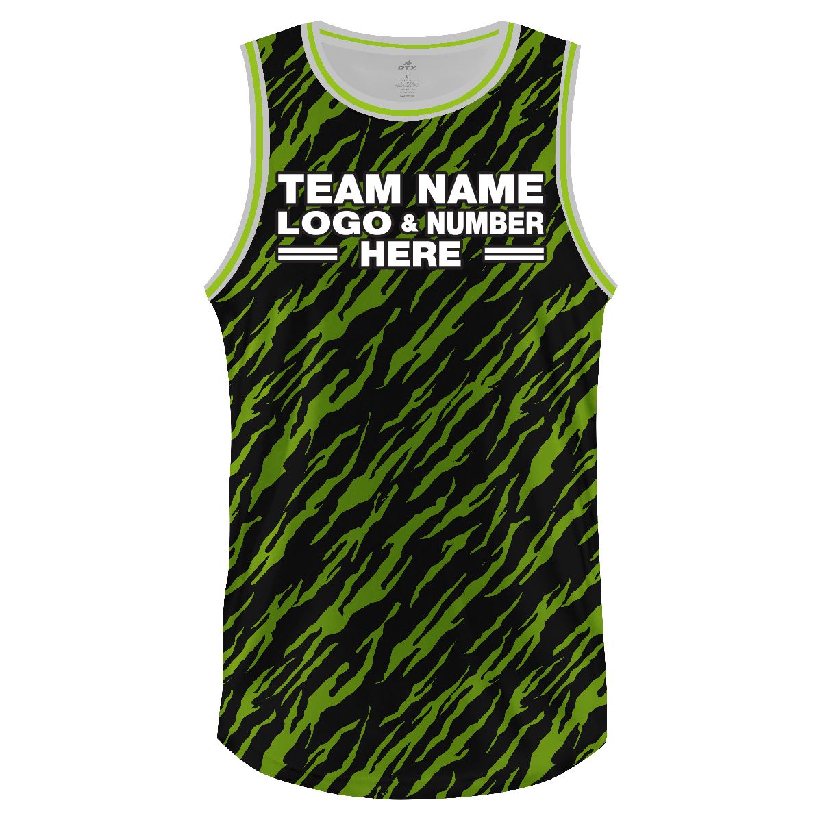 Custom Fully Sublimated Swarm Three Pattern Black Green Performance Basketball Uniform Jersey 18206