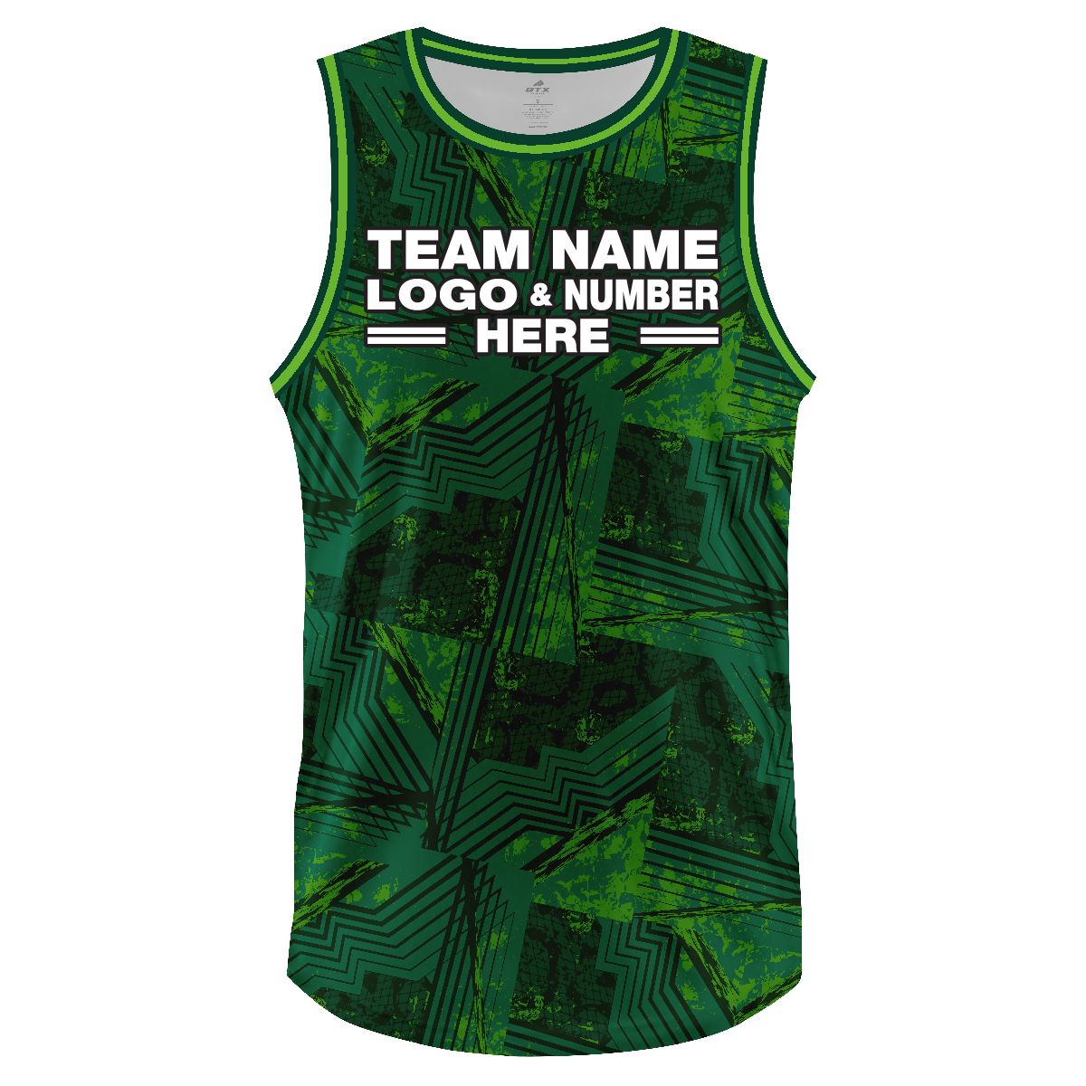 Custom Fully Sublimated Chip Pattern Green Aqua Performance Basketball Uniform Jersey 18246