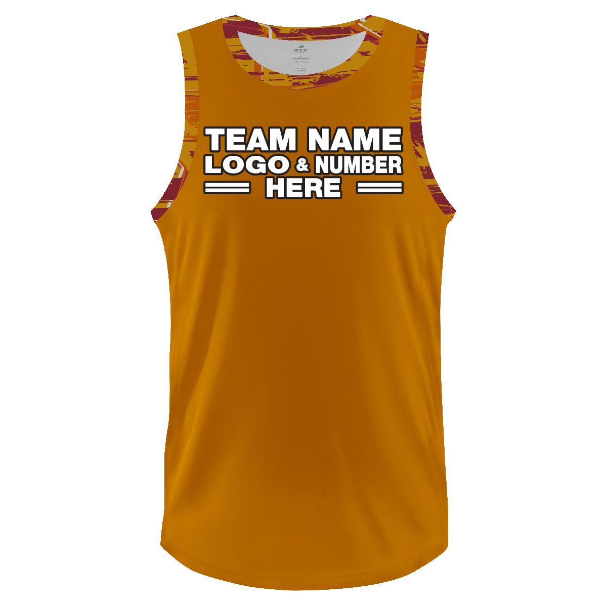 Custom Fully Sublimated Rock Pattern Yellow Red Performance Basketball Uniform Jersey 18300