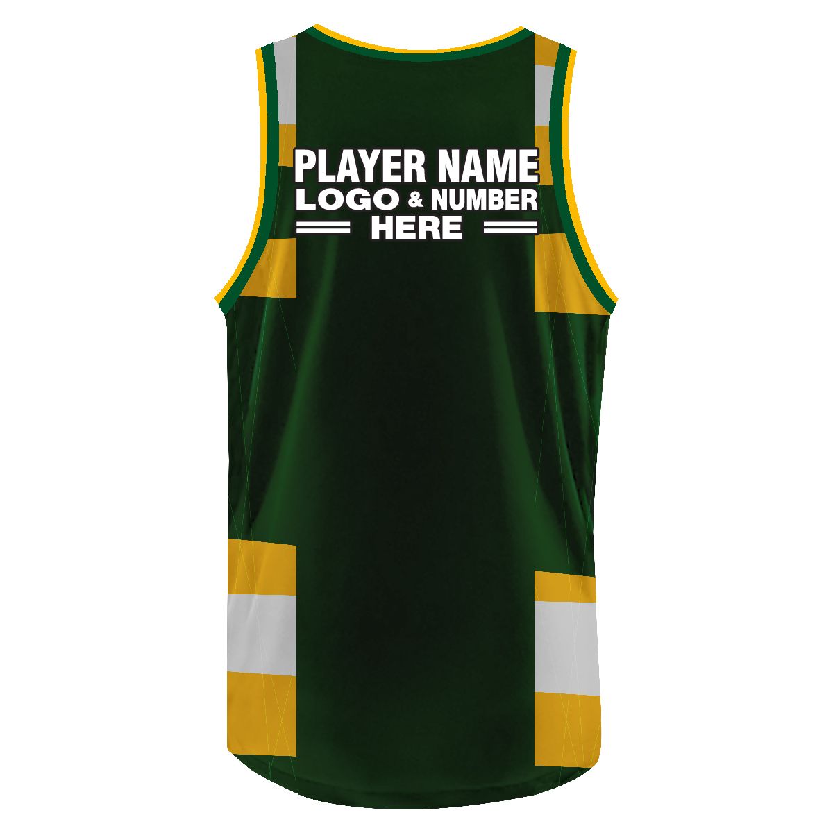 Custom Fully Sublimated Different Pattern Green Yellow White Performance Basketball Uniform Jersey 22340