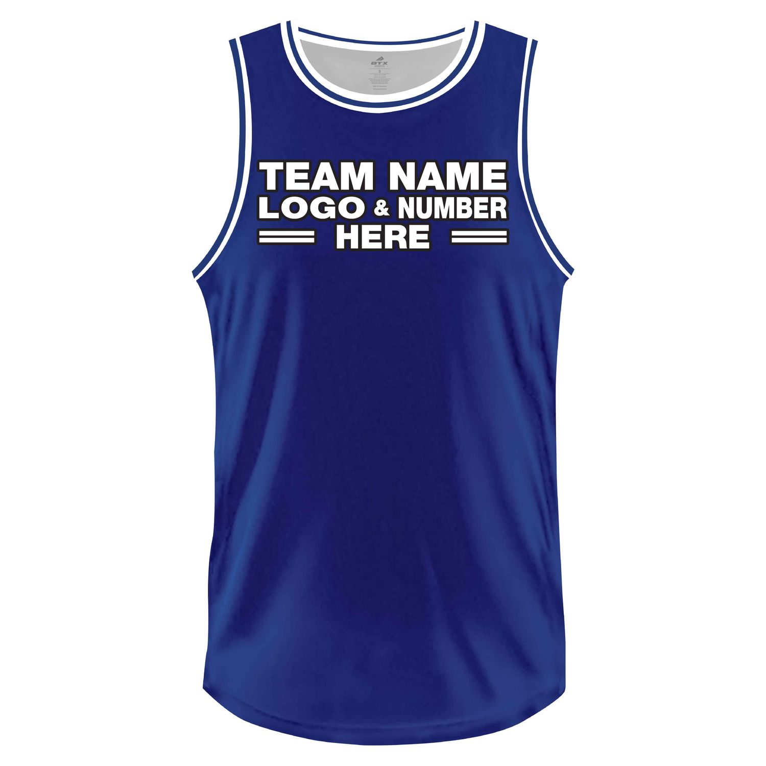 Custom Fully Sublimated Solid Two Pattern Blue White Performance Basketball Uniform Jersey 22897