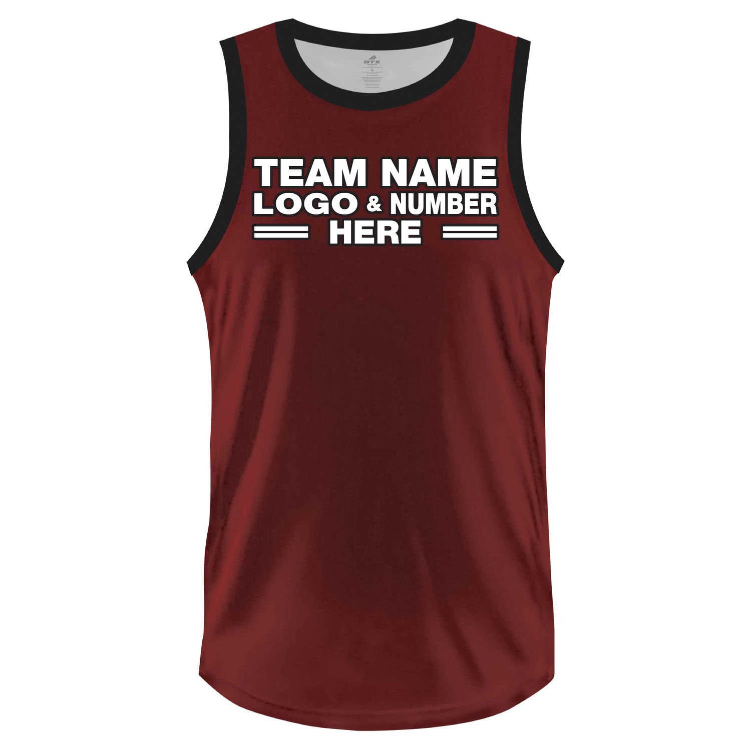 Custom Fully Sublimated Solid Eight Pattern Dark Red Black Performance Basketball Uniform Jersey 23087