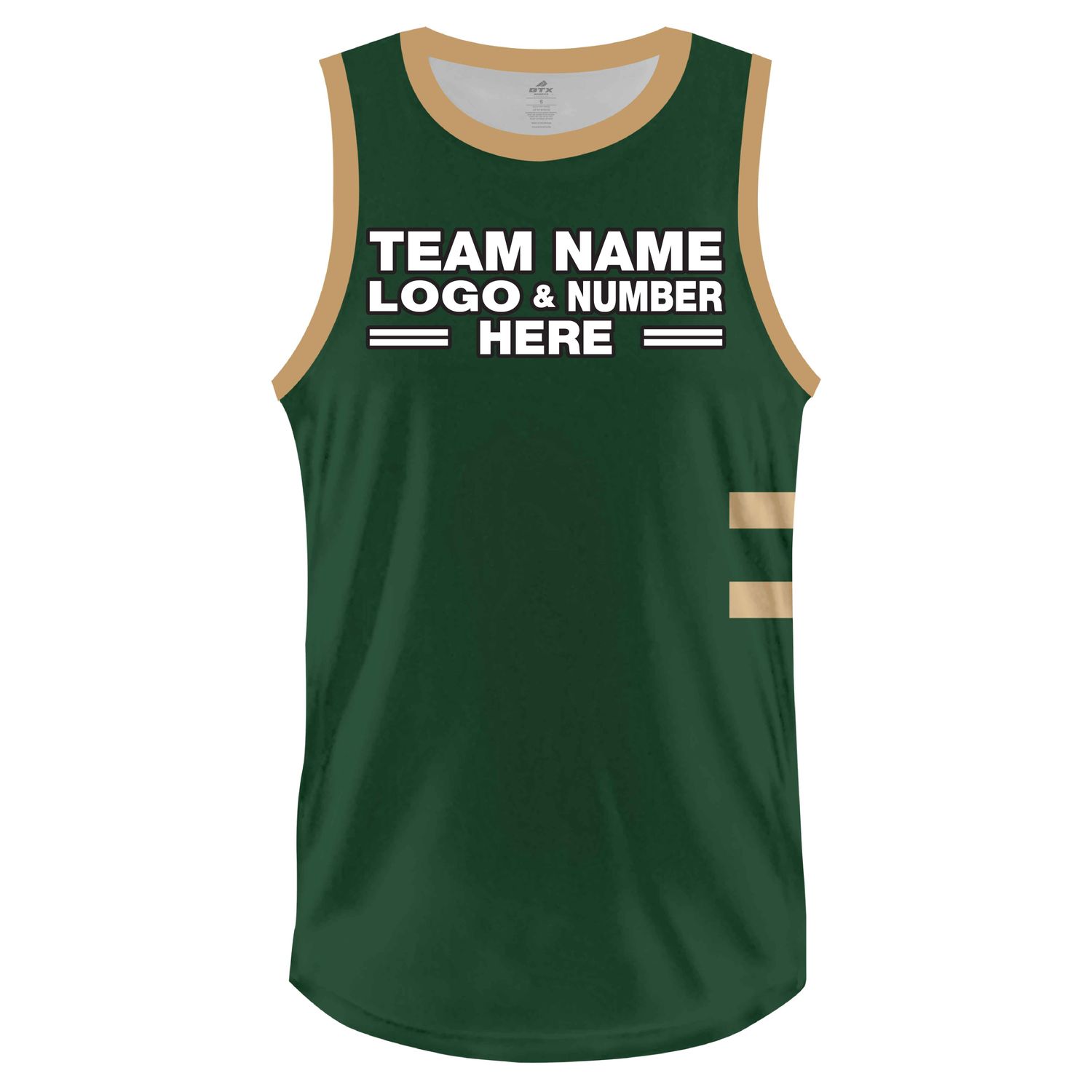 Custom Fully Sublimated Innovative Pattern Green Gold Performance Basketball Uniform Jersey 23167