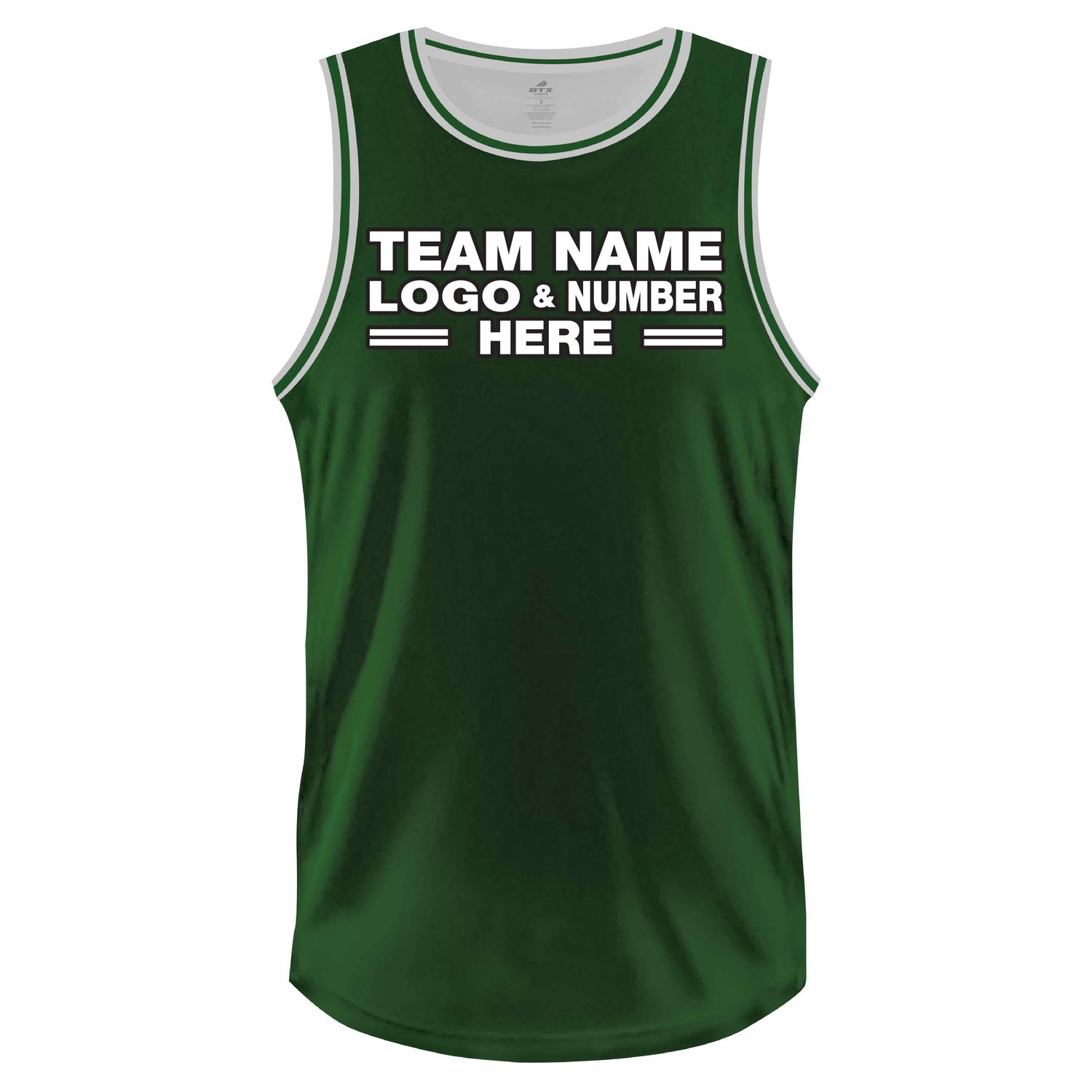 Custom Fully Sublimated Solid Three Pattern Green White Performance Basketball Uniform Jersey 22907