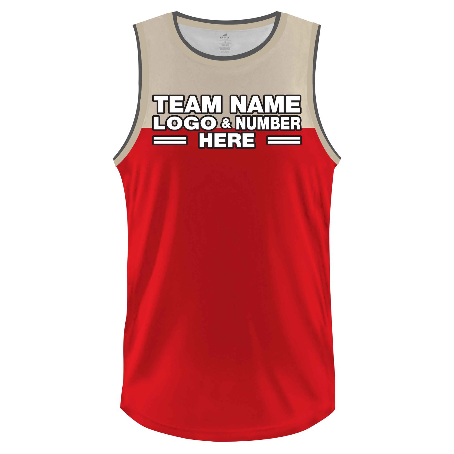 Custom Fully Sublimated High Energy Two Pattern Red Performance Basketball Uniform Jersey 23227