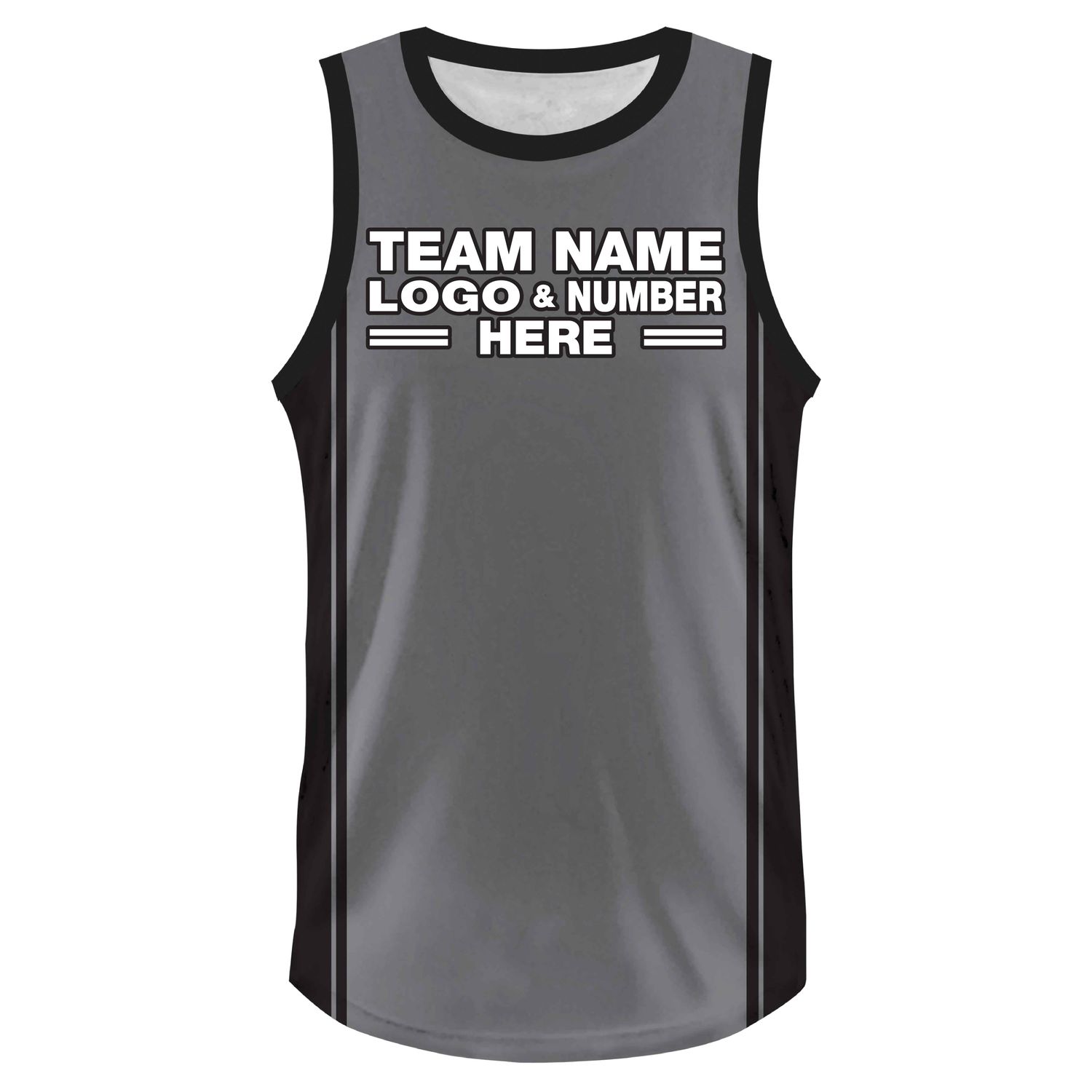 Custom Fully Sublimated Tenue Five Pattern Gray Black Performance Basketball Uniform Jersey 23407