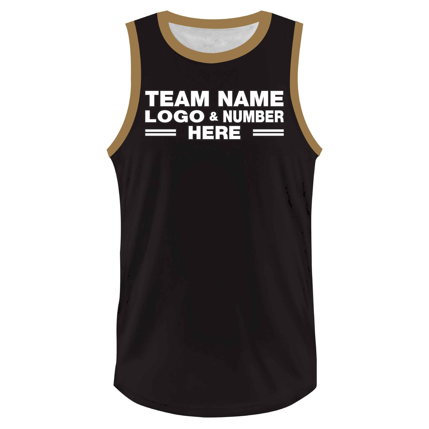 Custom Fully Sublimated Tenue Seven Pattern Black Gold Performance Basketball Uniform Jersey 23427