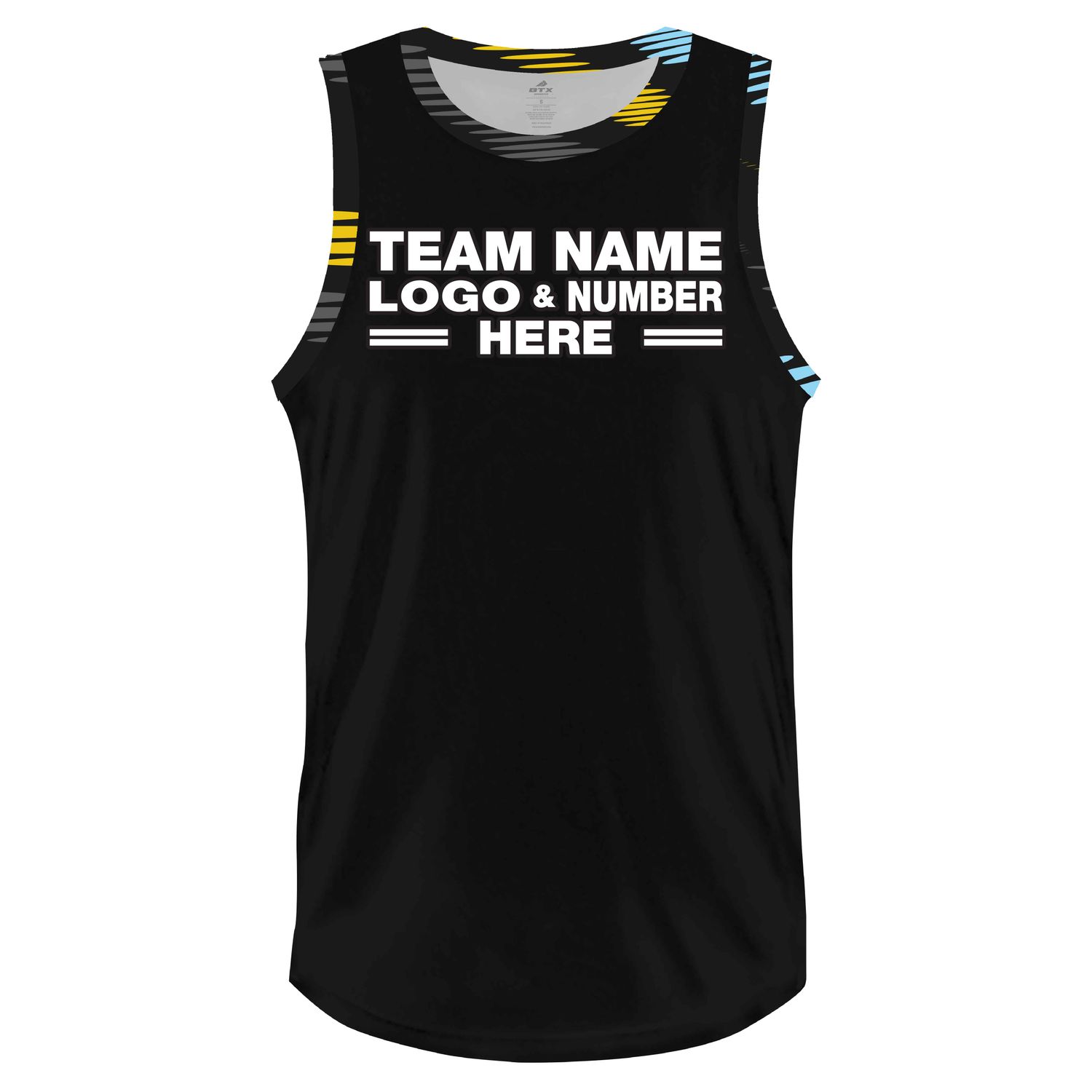 Custom Fully Sublimated Leaves Two Pattern Black Teal Yellow Performance Basketball Uniform Jersey 23547