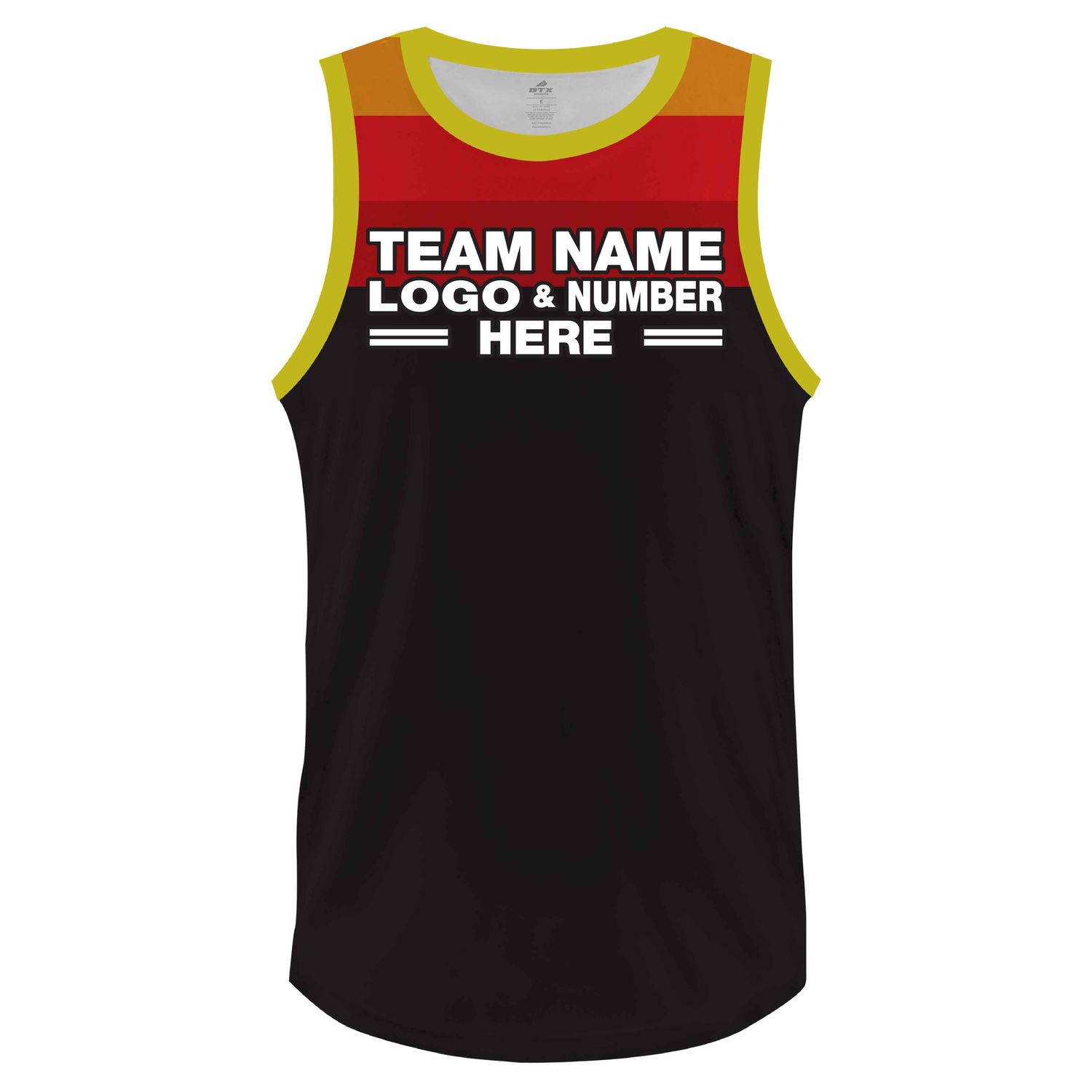 Custom Fully Sublimated Extreme Three Pattern Black Red Orange Yellow Performance Basketball Uniform Jersey 23287