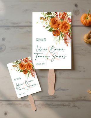 Autumn Rectangle Fan