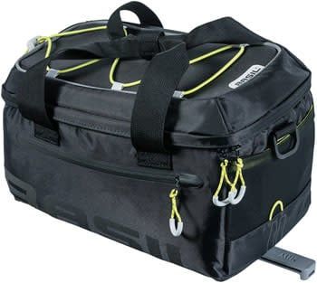 Basil Miles Trunk Bag - 7L, MIK Mount , Black/Lime