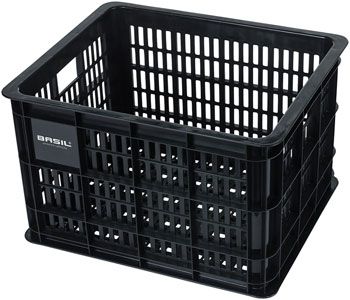 Basil Bicycle Crate Medium 29.5 liters - Black